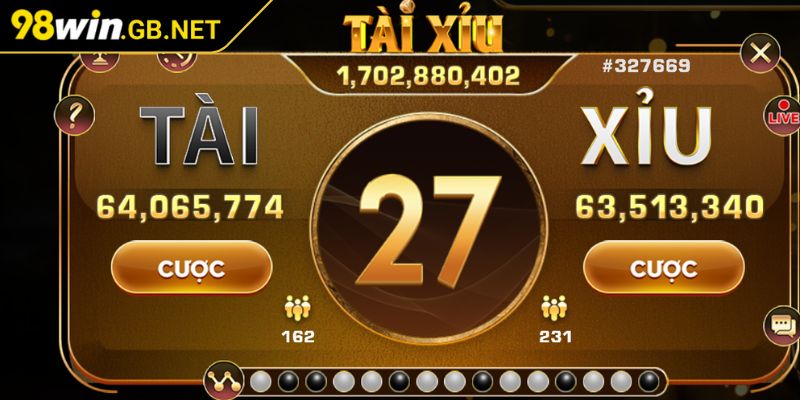 Tài Xỉu 98WIN - Trò Casino Hấp Dẫn Tỷ Lệ Thưởng Cao Nhất 1 Giới thiệu vài nét về Tài Xỉu 98WIN