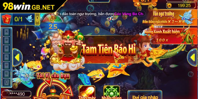 Tam Tiên Bắt Cá 98Win – Trải Nghiệm Săn Cá Đỉnh Cao Kịch Tính 2 Cách chơi Tam Tiên Bắn Cá