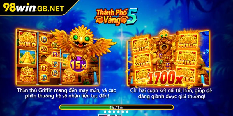 Thành phố vàng 5 98win – Trải nghiệm siêu phẩm nổ hũ chất lượng 1 Giới thiệu nổ hũ thành phố vàng 5 98win