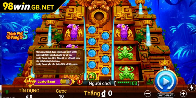 Thành phố vàng 5 98win – Trải nghiệm siêu phẩm nổ hũ chất lượng 2 Tỷ lệ thắng cược cao
